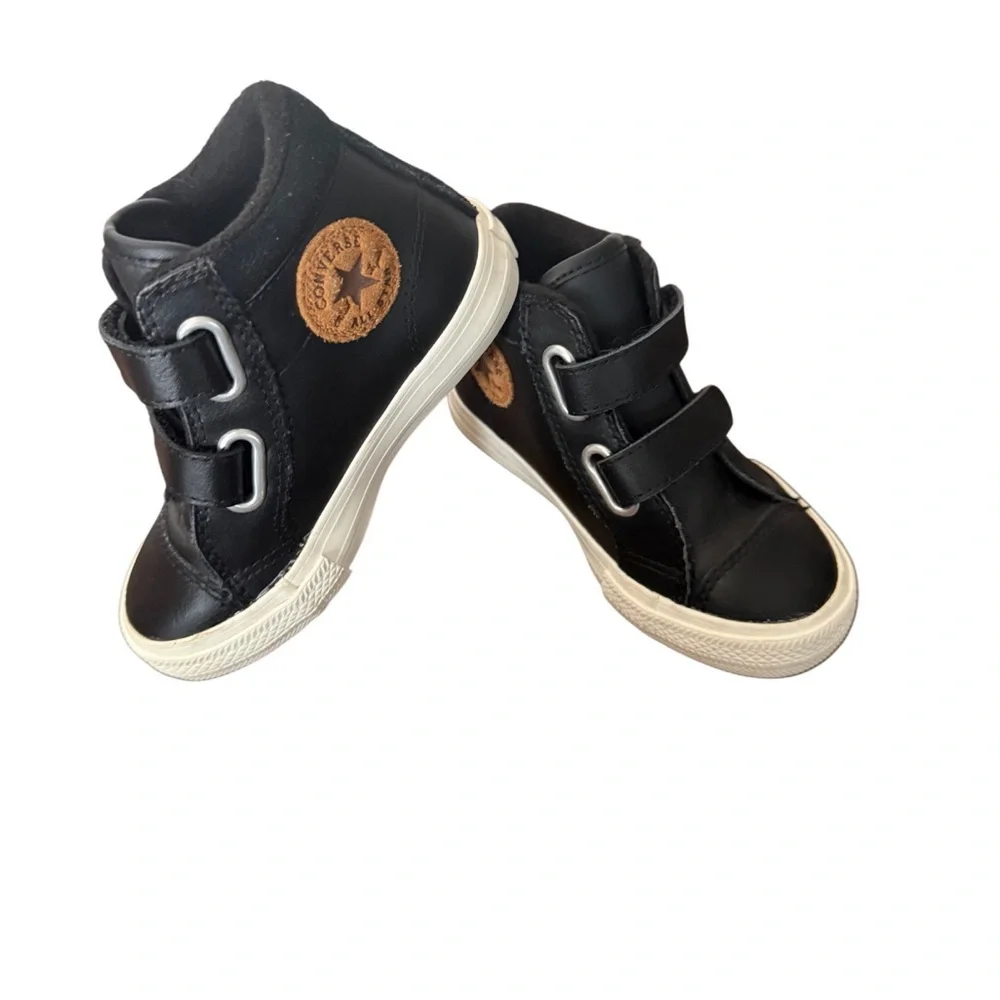 Converse Chuck Taylor All Star 2V Kids Black High-Top Sneakers-Size 7 - Picture 11 of 11